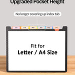 Sooez Upgraded Accordion File Organizer, Expanding File Folder with Deeper 12 Pockets - Never Cover Up Index Tabs, Monthly Bill Paper Receipt Document Organizer, Letter A4 Size for Home Office School