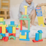 Melissa & Doug Wooden Building Blocks for Toddlers, 100-Piece Set, FSC Certified, Ages 2+