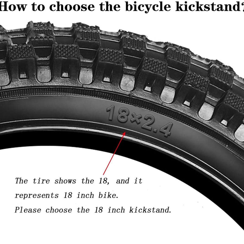 Cyfie 16-20 inch aluminum alloy bike kickstand for kids and adult bikes with adjustable center mount