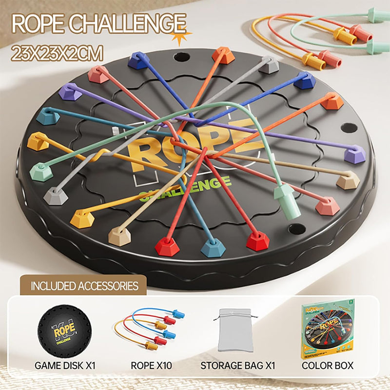 lartoys Rope Untangling Puzzle Game, Educational Strategy Board Game for Kids & Adults, Family Travel Party Games with Multi-Level Challenges, Gifts for All Ages