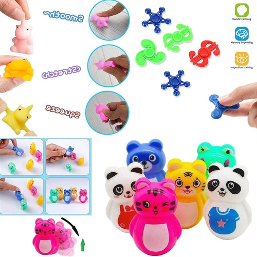 124 Pcs Party Favors Toys Set for Kids 4-8, Birthday Gifts, Goodie Bag Stuffers, Treasure Box Prizes