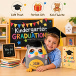 Graduation Owl Plush Stuffed Kindergarten Gift for Boys and Girls Class of 2026 11.8 inches with Black Cap