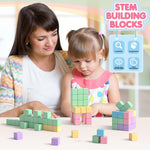 Apluses 32pcs Magnetic Blocks Building Cubes for Toddlers, Classroom Must Haves Creative Learning Kids Gifts, Preschool Montessori Sensory Autism Magnet Toys for Boys and Girls Ages 3 4 5 6