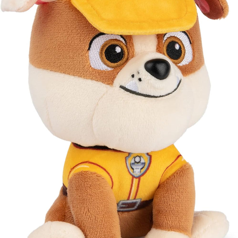 GUND Official PAW Patrol Rubble in Signature Construction Uniform Plush Toy, Stuffed Animal for Ages 1 and Up, 6" (Styles May Vary)