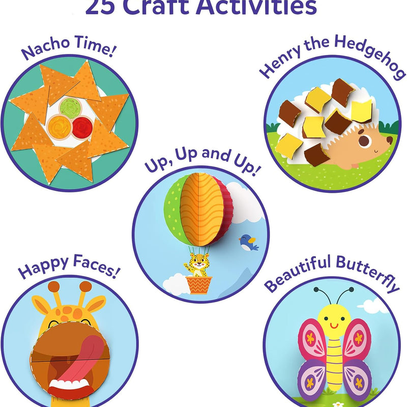 Skillmatics scissor skills activity book, 25 cutting activities for preschoolers, felt craft kit for kids aged 3-7