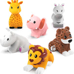 Tub Works® Marine™ Mold-Free Bath Toys, 6-Pack | Sealed, No-Hole Design | Soft, Squeezable & Float