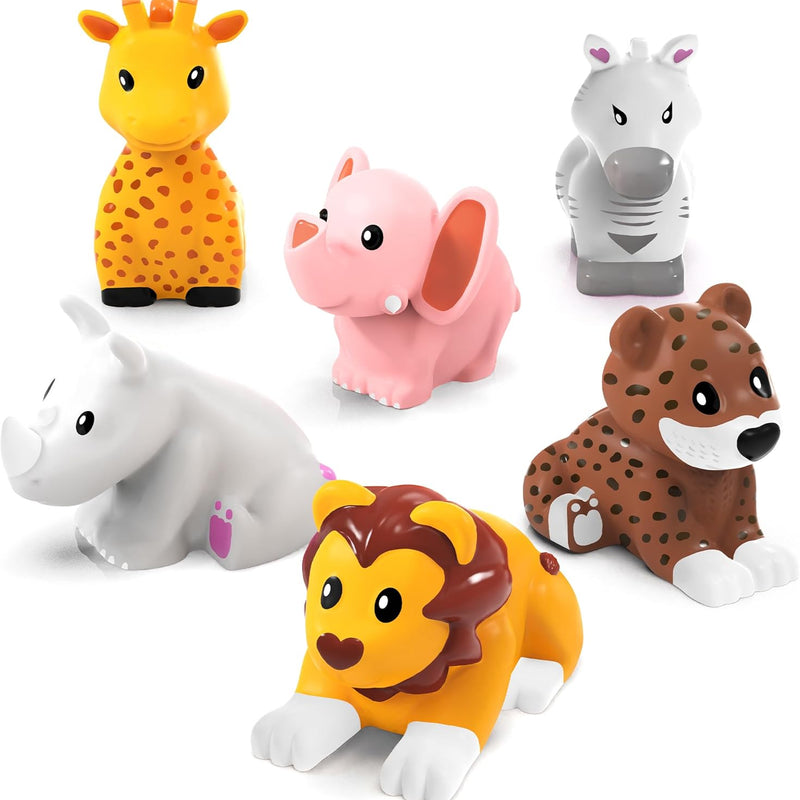 Tub Works® Marine™ Mold-Free Bath Toys, 6-Pack | Sealed, No-Hole Design | Soft, Squeezable & Float