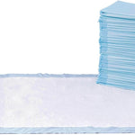 Amazon Basics Leak-Proof Dog and Puppy Potty Training Pee Pads with Quick-Dry 5-Layer Super Absorbent Design, Regular Size 22 x 22 inch, Blue & White, 100 Count