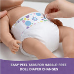 Baby Doll Diapers 32 Pack Refill for Baby Alive 10-14 Inch, Drink & Wet | Pail Buddies Award-Winning Doll Diapers, Secure Tabs Easy On Off, Absorbent, Ages 3+, Baby Alive Accessories, Pretend Play