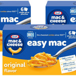 Kraft Easy Mac and Cheese, 18 Packets, for Easy Dinner or Dinner Sides, Original Flavor, No Artificial Flavors, Preservatives or Dyes, 38.7 oz