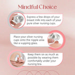 The Orginal Silver Nursing Cups – Silver Nipple Shields for Breastfeeding - Nipple Guards Protector for Breastfeeding - Nipple Shields for Nursing Newborn – Nickel Free – 925 Silver