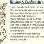 Exotic Nutrition Baby Squirrel Nursing Set (Basic) - Milk Replacer, Feeding Syringes