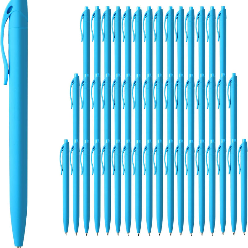 deegtran Pens Bulk, 50 Pack No Bleed Grey Barrel Black Ink Click Pens, Wholesale Retractable Ballpoint Pens, Pen Medium Point, Smooth black Ink Pen, 1.0MM