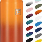 Fanhaw 20 oz Insulated Stainless Steel Water Bottle with Anti-Dust Chug Lid, Leakproof Vacuum Metal Everyday Use Bottle for Kids, Teens & Adults, Back to School Essentials (Green Blue)
