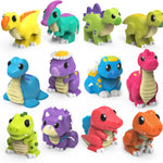 Mold-Free Dinosaur Bath Toys: Soft, Squeezable, and Float on Water for Toddlers