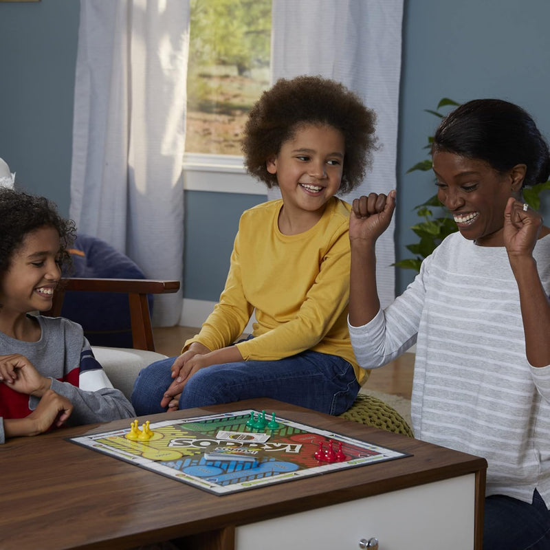 Classic Sorry! Hasbro Board Game for Kids Ages 6 and Up with 4 Pawns and Family Game Night Fun