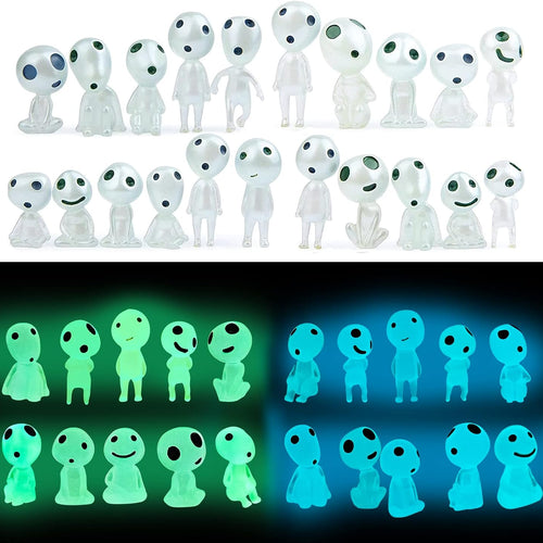 CCINEE 20Pcs Glow in Dark Tree Elves Fairy Luminous Ghost Micro Landscape Accessories Miniature Tree Elves Decoration for Garden Landscape Aquarium Dollhouse Potted Plants Decoration