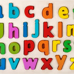 Attmu wooden alphabet puzzles for toddlers, shape ABC puzzle, preschool educational toys gift for girls and boys