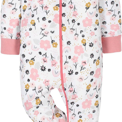 Gerber Baby Girls 4-Pack Sleep 'N Play Footie