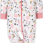 Gerber Baby Girls 4-Pack Sleep 'N Play Footie