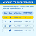 Wowflash 100 Count Dog Belly Bands for Male Dogs, Male Dog Diapers Disposable, Leakproof Dog Wraps with Wetness Indicator, Breathable Quick-Dry, Secure Fit for Doggy Puppy Training, X-Small