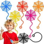 30-Piece Sticky Spider Web Hands: Fun Halloween Party Favors, Classroom Prizes, Goodie Bag Stuffers