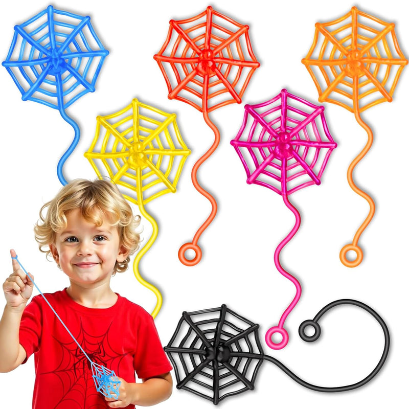 30-Piece Sticky Spider Web Hands: Fun Halloween Party Favors, Classroom Prizes, Goodie Bag Stuffers