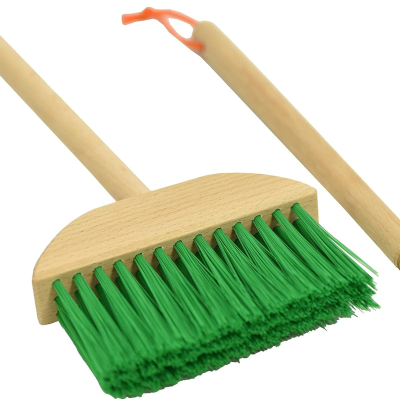 JustForKids Wooden Detachable Kids Cleaning Set - 6 Piece STEM Housekeeping Kit For Toddlers Girls & Boys