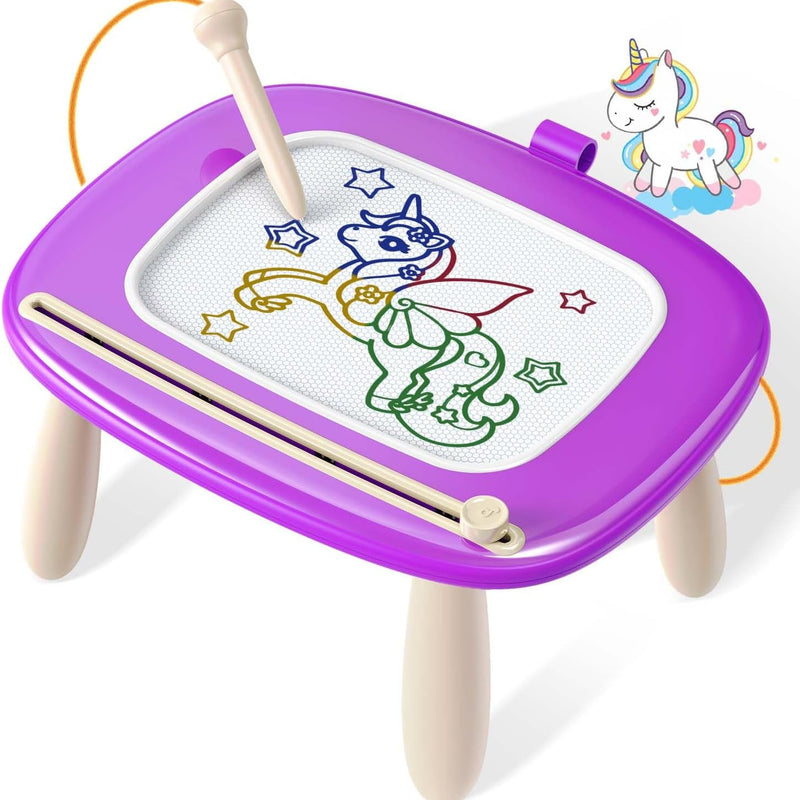 Seimome Magnetic Drawing Board, Toddler Girl Toys for 1-3 Year Old, Doodle Board Learning and Educational Kids Toys for 1 2 3 Year Old Baby Birthday GIF- Pink