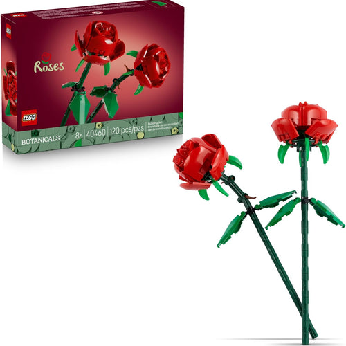 LEGO 40460 Artificial Red Roses Building Toy Kit for Kids, Girls & Boys, Ages 8+