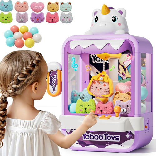Vanvimen Claw Machine Toy: Arcade-Style Fun for Girls 4-8, with Plush Prizes & Surprise Eggs