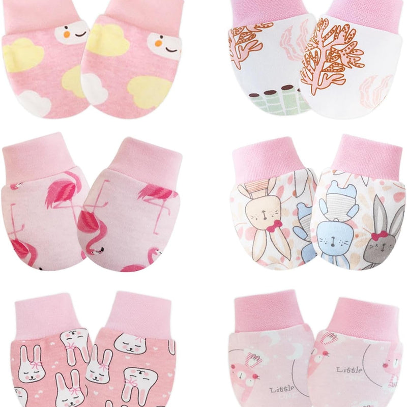 Baby Mittens No Scratch Mittens Infant Soft Gloves Mittens for 0-6 Months Boys Girls