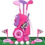 Liberry Toddler Golf Set with Unique Shoulder Strap, Indoor Outdoor Sports Toys for Boys Girls 1-4 Years