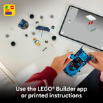 Build the iconic LEGO Speed Champions Bugatti Vision Gran Turismo Hyper Sports Car, a legendary ride for kids aged 9+, with a Bugatti driver minifigure.