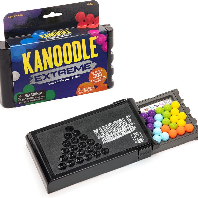 Educational Insights Kanoodle Extreme - 3D Brain Teaser Puzzles for Kids, Spatial Puzzle Games for Adults, Teens and Kids, Problem Solving Toys and Logic Puzzles, Single Player Games