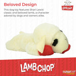 Multipet Lamb Chop Dog Plush Toy - Squeaky Toy for All Dogs - Extra Soft Plush - Stuffed Animal for Cuddling & Playing - Jumbo (24", Cream)