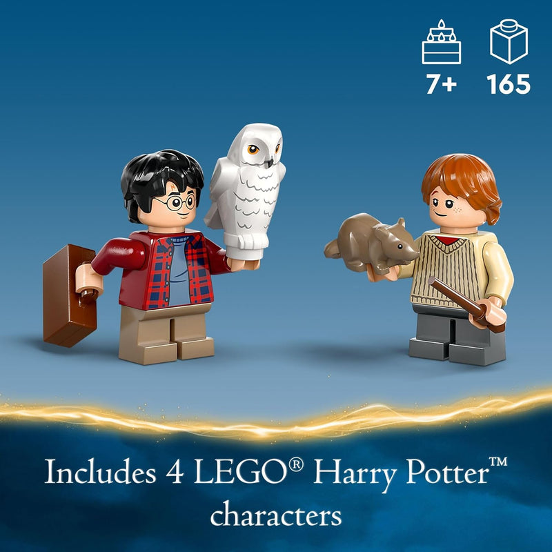 LEGO Harry Potter Flying Ford Anglia toy car with 2 minifigures for role play fantasy playset