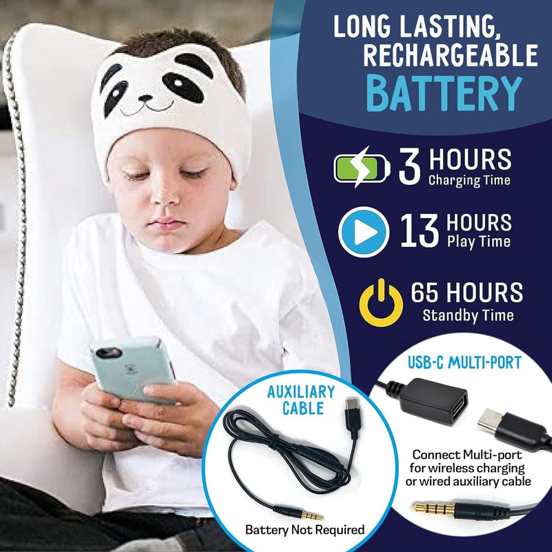 CozyPhones Toddler Headphones Wireless, Kids Bluetooth Earphones, Safe Volume - Wired School Headphones for Kids with 3.5 MM Jack and Travel Bag - Toddler Airplane Accessories for Boys & Girls - Fox