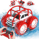 MaxTronic Amphibious Remote Control Car - Rechargeable 4WD All-Terrain RC Toy for Kids