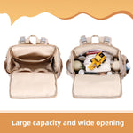 Stylish Baby Diaper Bag, Baby Bag with Changing Pad, Pacifier Case& Stroller Straps, Large Diaper Backpack Boy Girl, Water Resistant Travel Diaper Backpack for Mom Dad
