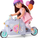 Glitter Girls – 14-Inch Fashion Doll – Brown Hair & Blue Eyes – Pink Dress, Glittery Shoes & Hairbow – Dolls for Girls 3+ Years – Bluebell