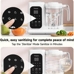 Baby Food Maker with Large Steam Basket Onestep Baby Food Processor Steamer with Steam & Grinding, Auto Cooking Self-Cleaning & Sterili-zing, BPA-Free for Healthy Homemade Baby Food