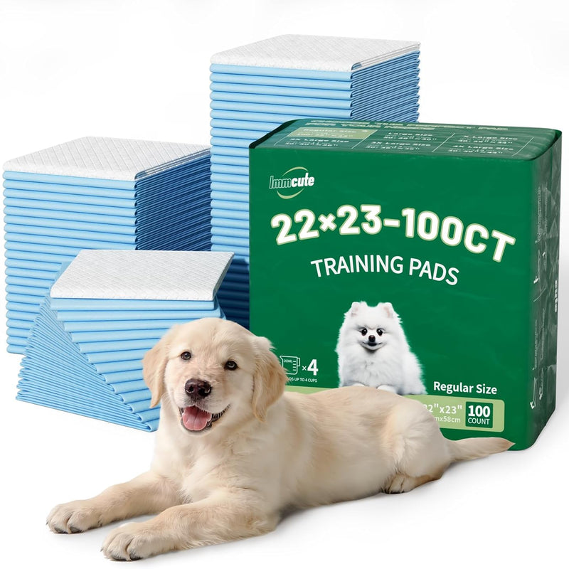 IMMCUTE Large Dog Pee Pads 28"x30"-50 Count | Large Puppy Pee Training Pads Super Absorbent & Leak-Proof | Disposable Pet Piddle and Potty Pads for Puppies | Dogs | Doggie