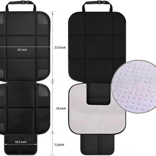 VLM Car Seat Protector for Child Baby Car Seat,600D Waterproof Car Seat Cover with Thick Padding, Non-Slip Backing and Mesh Pockets