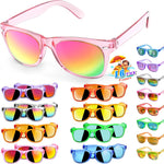16 Pack Kids Sunglasses Bluk Party Favors - Goodie Bags Stuffers for Children Age 3-8,Boy Girl Neon Glasses with UV400 Protection,Birthday Classroom Graduation Gift,Pool Beach Party Supplies - nylytek