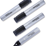 Amazon Basics Large Chisel Tip Permanent Markers, Quick Drying, Fade Resistant, Black, 12-Pack