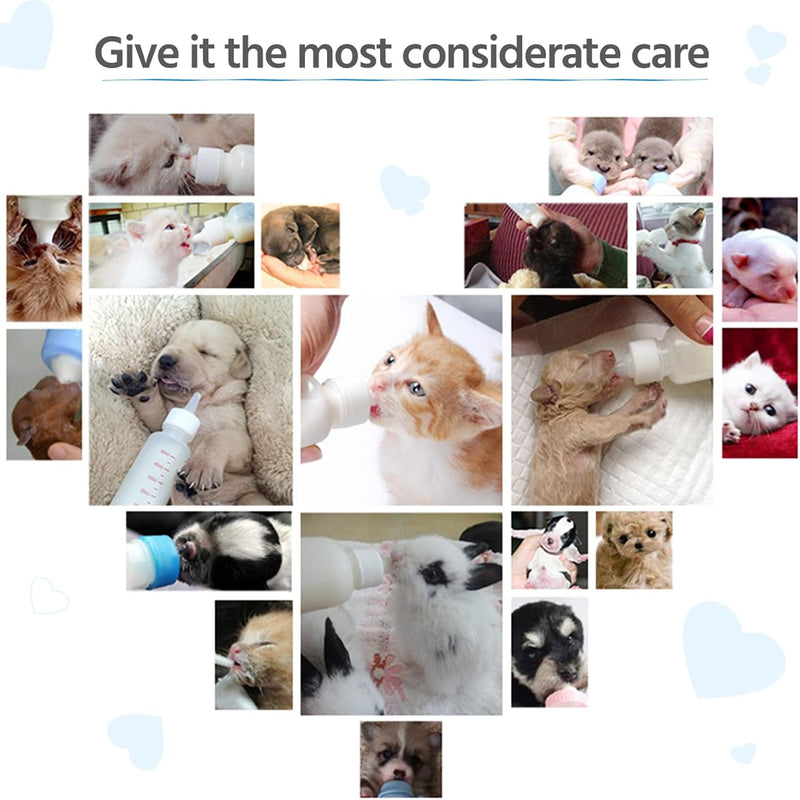 Puppy Kitten Bottle for Nursing, Newborn Baby Dog Cat Rabbit Feeding Feeder