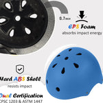 Kids Bike Helmet, Adjustable and Multi-Sport, from Toddler to Youth, 3 Sizes