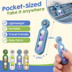 Fidget Toys Adults Stress Relief: 4 Pack Quiet Desk Fidget Clicker for ADHD Focus & Stress Relief, Sensory Desk Toy for Office, Meetings, Work, Travel