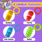 Sensory Toys Fidgets for Kids Adults - 4 Pack Stretchy Fidget Toys Bracelets | Texture & Calming Autism Sensory Toys for Special Needs Autistic Children Classroom Fidgets| Squishy Fidgets Travel Gifts